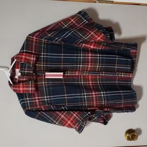 NWT. Large, Andree By Unit, Button Down Light Flannel.